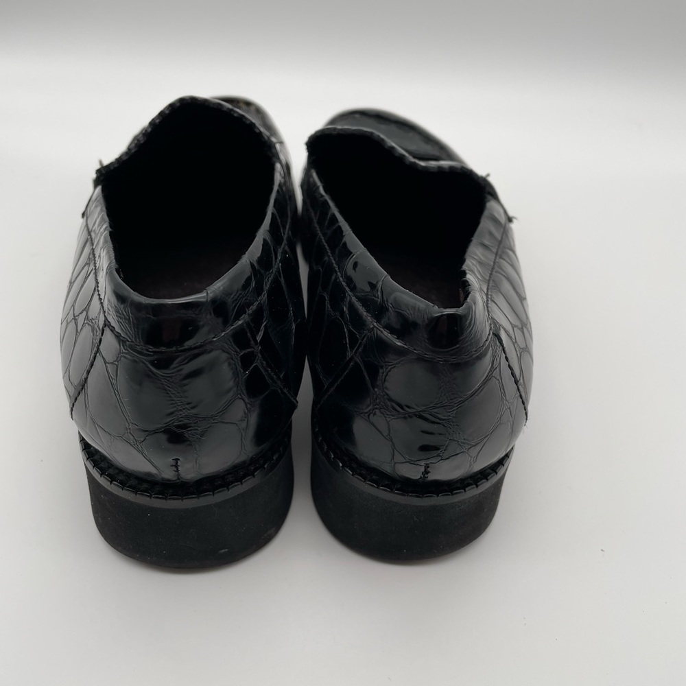 Donald J. Pliner women’s croc embossed black Hope slip on loafer in size 8 - Picture 4 of 10